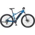 E-Bike PROPHETE "Graveler 22.ESM.10" Gr. 48, blau, E-Bikes, 48cm, 27,5 Zoll (69,85cm), Pedelec, Elektrofahrrad für Damen u. Herren, MTB