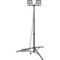 D (A bis G) BRENNENSTUHL LED Baustrahler "JARO 6060 T" Lampen LED Arbeitsstrahler mit höhenverstellbarem Stativ Gr. H: 72cm, schwarz