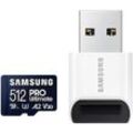 SAMSUNG Speicherkarte "PRO Ultimate microSD 128GB", Speicherkarten, blau, 512 GB