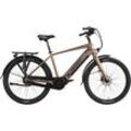 E-Bike ADORE "CX-290" Gr. 44, braun (bronze matt), E-Bikes, 44cm, 28 Zoll (71,12cm), Pedelec, Elektrofahrrad für Damen u. Herren