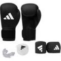 Boxhandschuhe ADIDAS PERFORMANCE "Boxing Set Men" Gr. 12 12 oz, schwarz