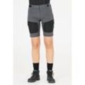 Shorts WHISTLER "Lara", Damen, Gr. 36, EURO-Größen, grau, 65% Polyester, 35% Baumwolle, mehrfarbig, sportlich, Hosen, mit dehnbarem Funktionsstretch