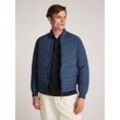 Bomberjacke TOMMY HILFIGER "MIX QUILT BOMBER" Gr. S, blau (aegean sea), Herren, Obermaterial: 100% Polyamid, unifarben, Jacken, mit Steppung