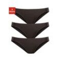 Bikinislip LASCANA "aus hochwertiger Modal-Qualität" Gr. 32/34, schwarz Damen, Unterhosen