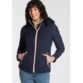 Softshelljacke ICEPEAK "D SOFTSHELLJACKE BRENHAM", Damen, Gr. 36, blau, Web, Obermaterial: 95% Polyester, 5% Elasthan, sportlich, regular fit hüftlang, Langarm, Jacken, mit hohem Stehkragen