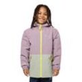 Outdoorjacke JACK WOLFSKIN "SNOWY DAYS JACKET K" Gr. 140, lila (wild blossom) Kinder Jacken leicht,wetterfest und isolierend