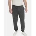 Jogginghose CHARLES COLBY "Jogginghose BARON KIP", Herren, Gr. L, grau (dunkelgrau melange), Obermaterial: 67% Baumwolle CO. 33% Polyester PES., comfort fit, Hosen, mit Wappen-Aufdruck