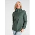 Regenjacke POLARINO "Große Größen", Damen, Gr. 48, grün, Obermaterial: 100% Polyester, unifarben, casual, figurumspielend lang, Langarm, Jacken, Atmungsaktiv, winddicht, wasserdicht