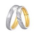 Trauring DOOSTI "Schmuck Geschenk Edelstahl Ehering Partnerring LIEBE" Fingerringe Gr. 64, mit Zirkonia, Edelstahl, 4mm, goldfarben (edelstahlfarben, gelbgoldfarben, kristallweiß) wahlweise mit oder ohne Zirkonia