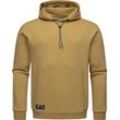 Kapuzenpullover RAGWEAR "Arrwen", Herren, Gr. L (52), braun, Sweatware, Material: 70% Baumwolle, 30% Polyester, Basic, gerade hüftbedeckend, hoch geschlossener Ausschnitt, Langarm Ärmel ohne Ärmelschlitz Rippstrickbündchen krempelbar, Pullover, Gemütlicher Herren Hoodie mit verstellbarer Kapuze