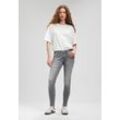 Boyfriend-Jeans MAVI "MATILDA" Gr. 26, Länge 32, grau (grau brushed premium indigo), Damen, 86% Baumwolle, 12% Polyester, 2% Elasthan, Jeans, Slim Boyfriend Jeans