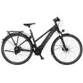 E-Bike FISCHER FAHRRAD "VIATOR 6.0i Damen 504" Gr. 44, silber (graphit metallic matt), E-Bikes, 44cm, 28 Zoll (71,12cm), Pedelec, Elektrofahrrad für Damen