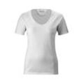 Funktionsshirt GONSO "Base Shirt W" Gr. 34, weiß, Damen, 89% Polypropylen, 11% Elastan, Shirts, Damen Fahrrad-Unterhemd, elastisch und atmungsaktiv, Rundhals Radshirt