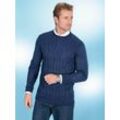 Rundhalspullover CLASSIC "Pullover", Herren, Gr. 48, blau (marine), 100% Polyacryl, unifarben, Langarm, Pullover