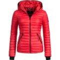 Steppjacke NAVAHOO "Kimuk" Gr. L, rot, Damen, Obermaterial: 100% Nylon, Futter: 100% Polyester, Wattierung: 100% Polyester, Ärmelfutter: 100% Polyester, Jacken, leichte Übergangsjacke mit Kapuze