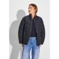 Steppjacke CECIL Gr. L (42), blau (dark navy blue) Damen Jacken mit Stehkragen