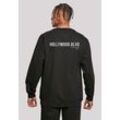 Kapuzenpullover F4NT4STIC "Hollywood blvd CREW" Gr. L, schwarz, Herren, Obermaterial: 50% Baumwolle, 50% Polyester, Pullover, Print