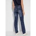 Slim-fit-Jeans CECIL Gr. 28, Länge 28, blau (mid blau wash), Damen, Jeans, 78% Baumwolle, 20% Polyester, 2% Elasthan, unifarben, Jeans, High Waist