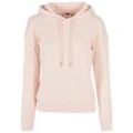 Kapuzenpullover URBAN CLASSICS "Urban Classics Damen Ladies Organic Hoody", Damen, Gr. L, pink, 100% Baumwolle, unifarben, casual, normal, ohne Ausschnitt, Langarm, Pullover