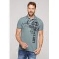 Poloshirt CAMP DAVID Gr. M, grau Herren Shirts aus Baumwolle