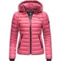 Steppjacke NAVAHOO "Lulana" Gr. M (38), lila (beere) Damen Jacken leichte Übergangsjacke mit Kapuze