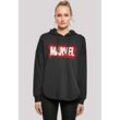 Kapuzenpullover F4NT4STIC "Marvel Spray Logo" Gr. L, schwarz Damen Pullover Print