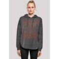 Kapuzenpullover F4NT4STIC "Frohe Wein-Nacht" Gr. L, grau (charcoal) Damen Pullover Print