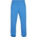 Stoffhose URBAN CLASSICS "Urban Classics Herren Ultra Heavy Sweatpants", Herren, Gr. XL, US-Größen, blau (horizon blau), 100% Baumwolle, unifarben, loose fit, Hosen