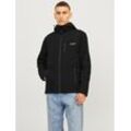 Softshelljacke JACK & JONES "JJTAYLOR SOFTSHELL JACKET" Gr. L, schwarz Herren Jacken