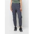 Softshellhose JACK WOLFSKIN "PRELIGHT PANTS W" Gr. M (38/40), Normalgrößen, grau (dolphin), Damen, OBERSTOFF 84% POLYAMID, 16% ELASTHAN FUTTER 89% POLYESTER, 11% ELASTHAN, Hosen