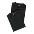 T-Shirt LERROS "LERROS V-Neck Doppelpack in Premium Baumwollqualität" Gr. 4XL, schwarz (black) Herren Shirts