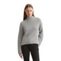 Strickpullover MARC O'POLO "aus Heavy Weight Cotton" Gr. L, grau Damen Pullover