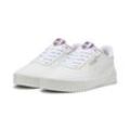 Sneaker PUMA "Carina 2.0 GirlPower Sneakers Damen", Gr. 35.5, weiß (weiß silber mist passionfruit gray pink), Obermaterial: Synthetik, Textil; Futter: Textil; Innensohle: Textil; Laufsohle: Gummi, Schuhe