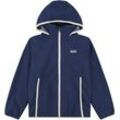 Windbreaker LEVI'S KIDS "LVB STOWAWAY HOOD" Gr. 8 (128), blau (naval academy), Jungen, Obermaterial: 100% Polyester, Jacken, mit kontrastierenden Akzenten