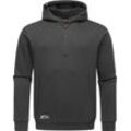 Kapuzenpullover RAGWEAR "Arrwen", Herren, Gr. L (52), grau (dunkelgrau), Sweatware, Material: 70% Baumwolle, 30% Polyester, Basic, gerade hüftbedeckend, hoch geschlossener Ausschnitt, Langarm Ärmel ohne Ärmelschlitz Rippstrickbündchen krempelbar, Pullover, Gemütlicher Herren Hoodie mit verstellbarer Kapuze