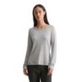 Langarmshirt MARC O'POLO "aus Organic Cotton", Damen, Gr. XXS, grau, Obermaterial: 100% Baumwolle, unifarben, Basic, regular fit, Rundhals, Langarm Rippbündchen, Shirts