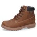 Schnürboots DOCKERS BY GERLI Gr. 37, braun (cognac) Damen Schuhe Hikin Boots, Trekking Stiefel, Schnürstiefel mit Warmfutter