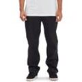 Chinos DC SHOES "Worker Relaxed" Gr. 28(XS) / Länge 32(M), Länge 34, schwarz Herren Hosen