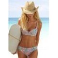 Bikini-Hose VENICE BEACH "Paislee" Gr. 40, N-Gr, grün (mint, bedruckt) Damen Badehosen im Paisley-Druck