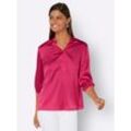 Satinbluse CREATION L Gr. 38, pink Damen Blusen