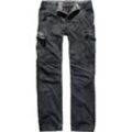 Cargohose BRANDIT "Brandit Herren Rocky Star Cargo Pants", Herren, Gr. XXL, US-Größen, schwarz, 100% Baumwolle, unifarben, normal, Hosen