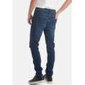 Slim-fit-Jeans BLEND "Jet Multiflex" Gr. 31, Länge 32, blau (dunkelblau, used) Herren Jeans