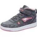 Sneaker KANGAROOS "Kalley II EV" Gr. 28, grau (grau, rosa) Schuhe mit Klettverschluss, gefüttert