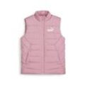 Funktionsweste PUMA "ESS Gepolsterte Weste Jugendliche", Damen, Gr. 116, pink (mauved out pink), Obermaterial: 100% Polyester; Futter: 100% Polyester; Füllung: 100% Polyester; Tasche u2013 Oben: 100% Polyester, Westen