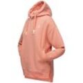 Kapuzensweatshirt NAVAHOO "Silberengelchen" Gr. S (36), orange Damen Sweatshirts Kuscheliger Hoodie mit Oversize Look