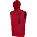 Hoodie ADIDAS PERFORMANCE "Community Vertical Hoody SL BOXING" Gr. L, rot, Sweatshirts, Herren, L, Obermaterial: 80% Baumwolle, 20% Polyester