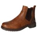 Chelseaboots MUSTANG SHOES Gr. 40, braun (cognac, used) Herren Schuhe Stiefelette, Business Schuh im klassischen Design, Weite G