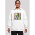 Sweatshirt F4NT4STIC "Spongebob Schwammkopf Collage" Gr. 4XL, weiß, Herren, Obermaterial: 65% Baumwolle, 35% Polyester, Sweatshirts, Herren,Premium Merch,Slim-Fit,Kapuzenpullover,Bedruckt