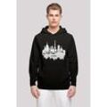 Kapuzenpullover F4NT4STIC "PARIS SKYLINE HOODIE", Herren, Gr. L, schwarz, Obermaterial: 50% Baumwolle, 50% Polyester, casual, relaxed fit, Pullover, Print