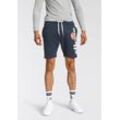 Sweatshorts ELLESSE "BOSSINI FLEECE SHORT", Herren, Gr. L, N-Gr, blau (marine), Obermaterial: 80% Baumwolle, 20% Polyester, sportlich, Basic schmal kurz, Hosen